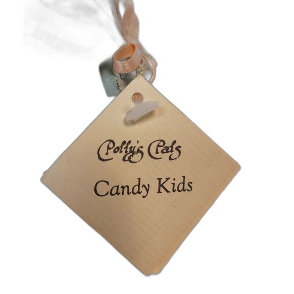 NWT Woode Doll Candy Kids shelf sitter Handcrafted Vintage COTTAGECORE farmcore - Picture 4 of 5